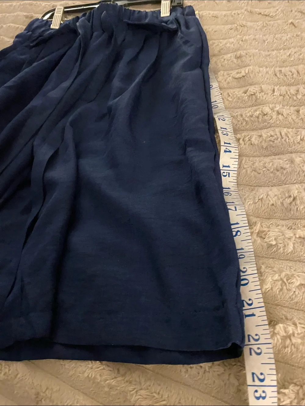 Navy A-Line Women’s Skirt with Pocket Detail